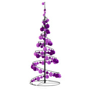 Led para árbol de navidad con bolas 80 led blanco cálido 120 cm v8160 - Vetonek