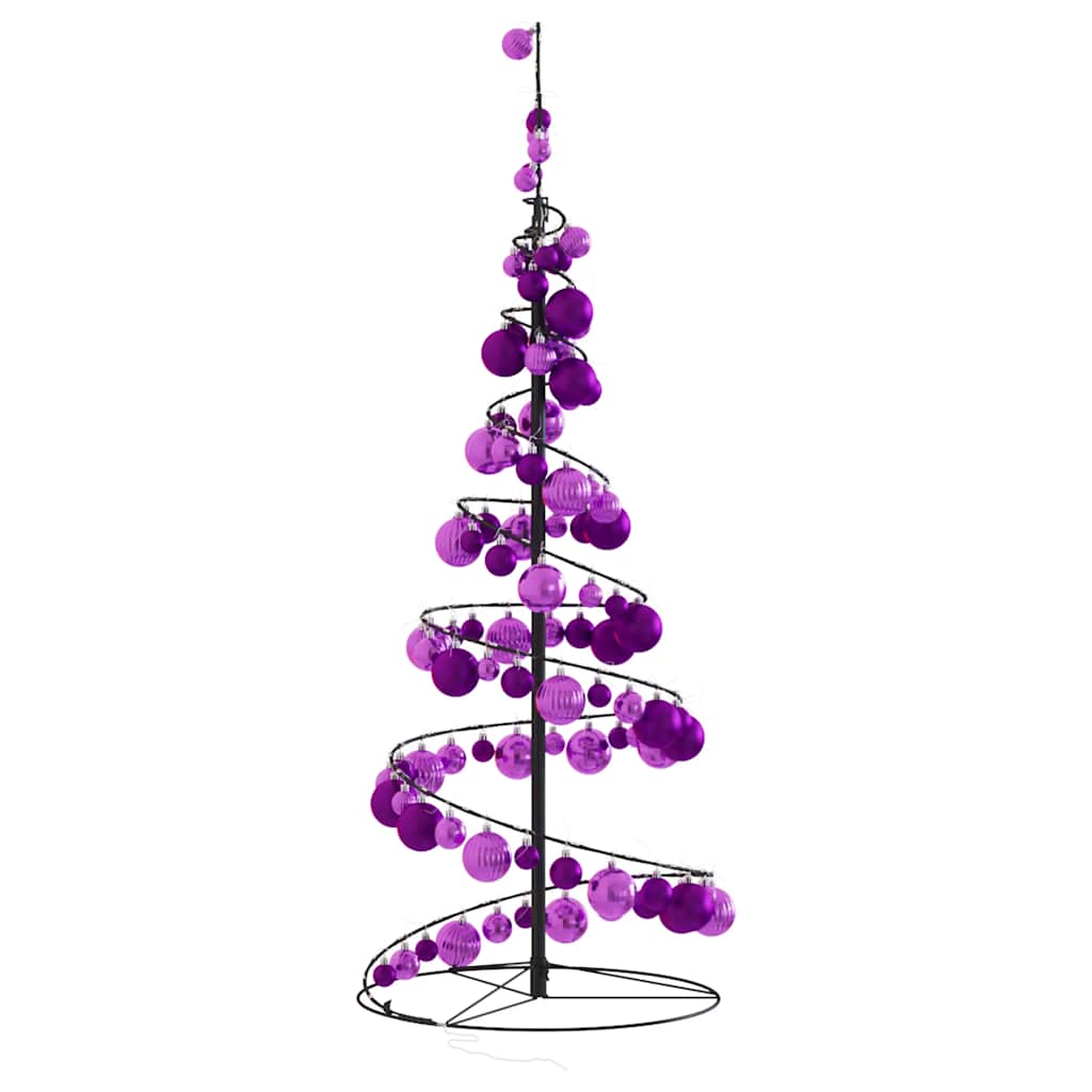 Led para árbol de navidad con bolas 80 led blanco cálido 120 cm v8160 - Vetonek