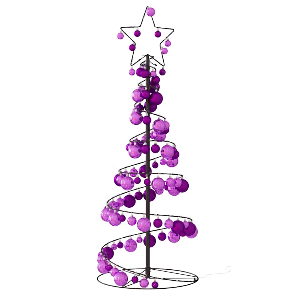 Led para árbol de navidad con bolas 80 led blanco cálido 120 cm v8160 - Vetonek