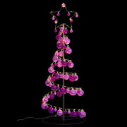 Led para árbol de navidad con bolas 80 led blanco cálido 120 cm v8160 - Vetonek