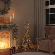 Led para árbol de navidad con bolas 80 led blanco cálido 120 cm v8221 Vetonek