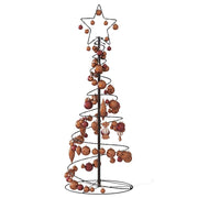 Led para árbol de navidad con bolas 80 led blanco cálido 120 cm v8221 - Vetonek