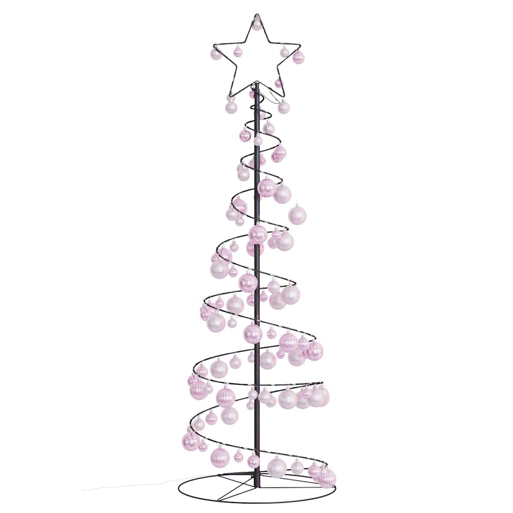 Led para árbol de navidad con bolas 100 led blanco cálido 150cm v8269 - Vetonek