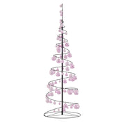 Led para árbol de navidad con bolas 100 led blanco cálido 150cm v8269 - Vetonek