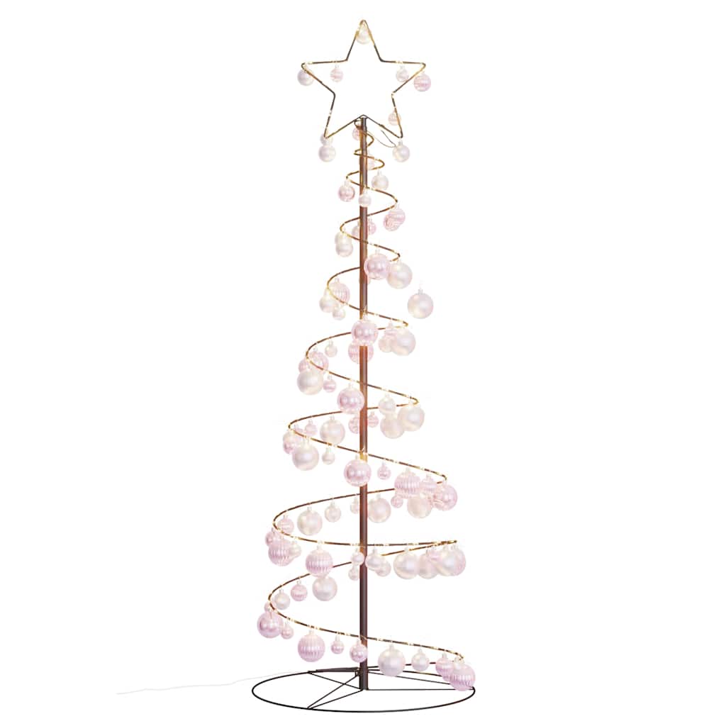 Led para árbol de navidad con bolas 100 led blanco cálido 150cm v8269 - Vetonek