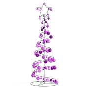 Led para árbol de navidad con bolas 100 led blanco cálido 150cm v8283 - Vetonek