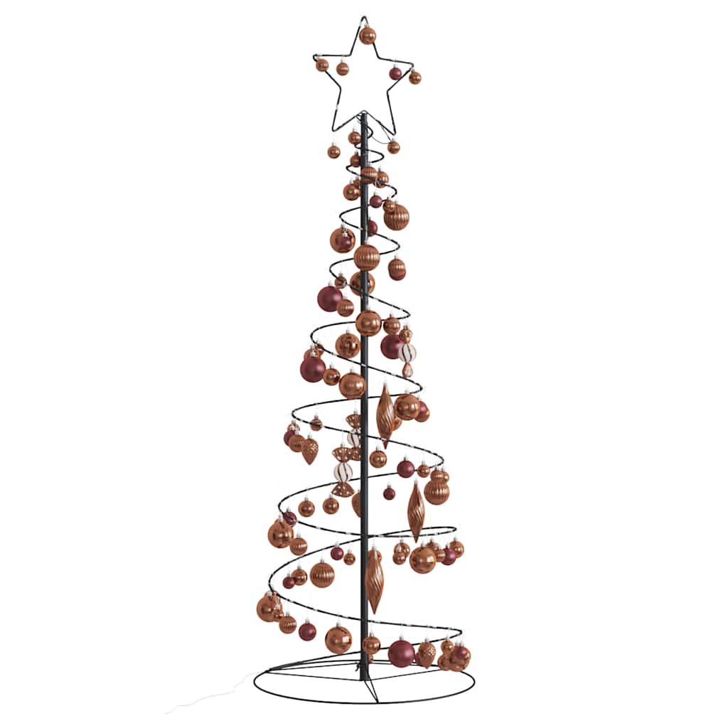 Led para árbol de navidad con bolas 100 led blanco cálido 150cm v8344 Vetonek