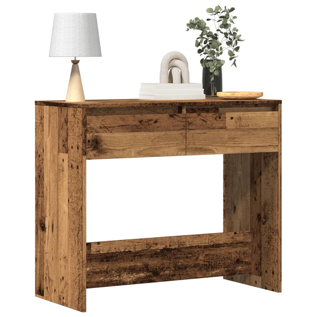 Vetonek Mesa consola madera ingeniería madera envejecida 89x41x76,5 cm