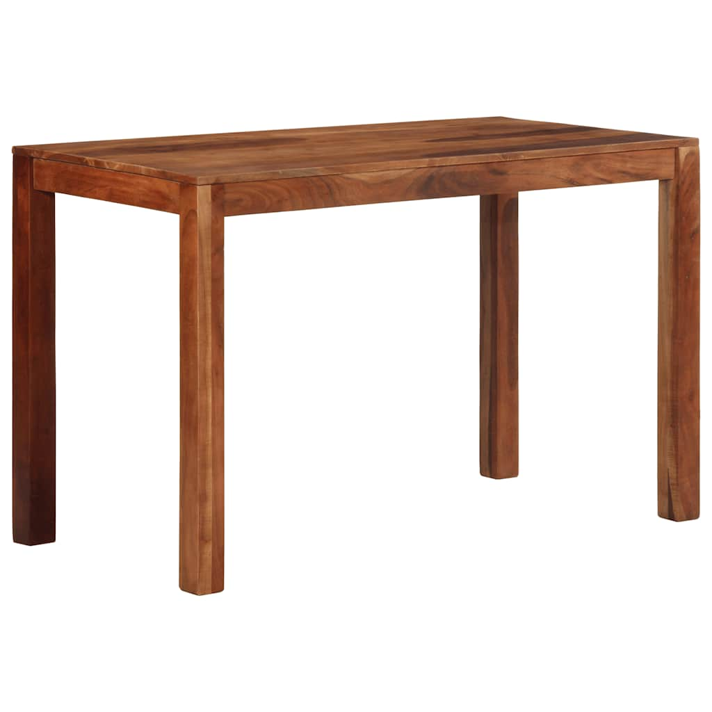 Vetonek Mesa de comedor madera maciza 120x60x76 cm acacia