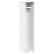 Vetonek Mueble de baño con portarrollos blanco 20,5x20x90 cm