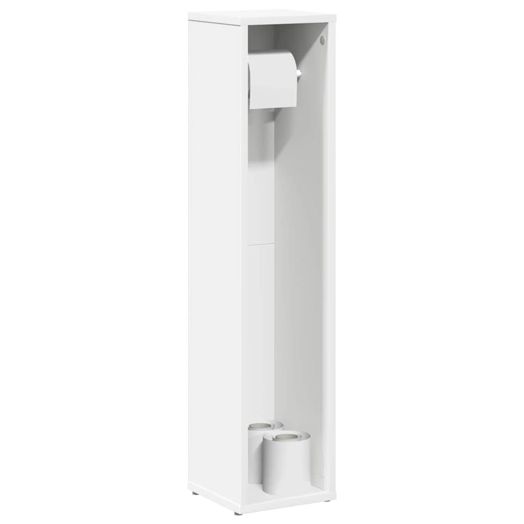 Mueble de baño con portarrollos blanco 20,5x20x90 cm v3858 Vetonek