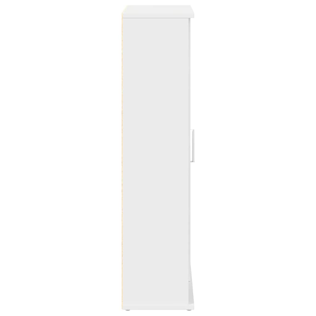 Mueble de baño con portarrollos blanco 39x22x90 cm - Vetonek