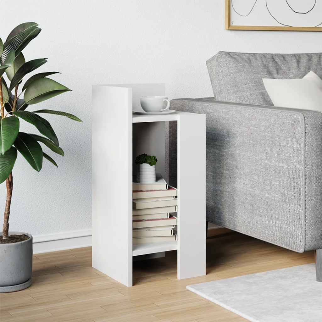 Auxiliary table with white shelf 25.5x27x60 cm