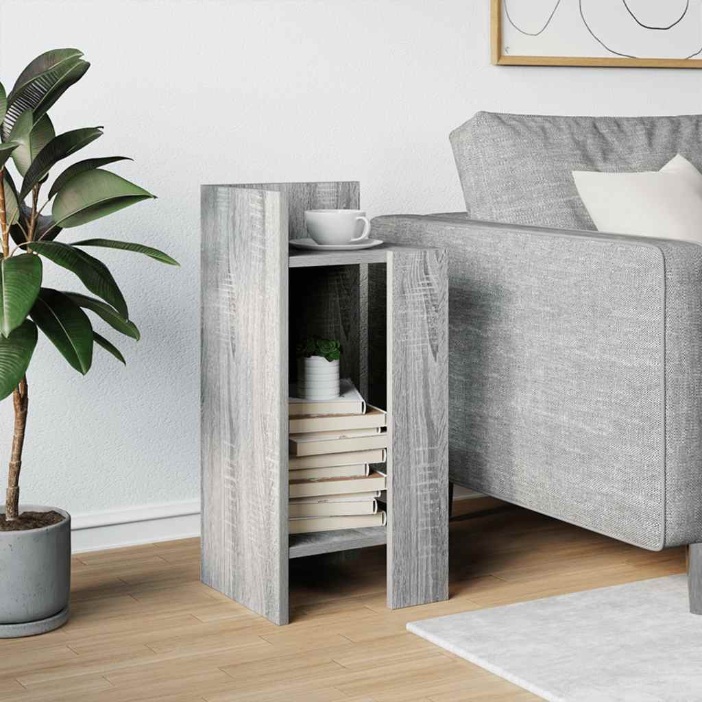 Auxiliary table with gray shelf Sonoma 25.5x27x60 cm