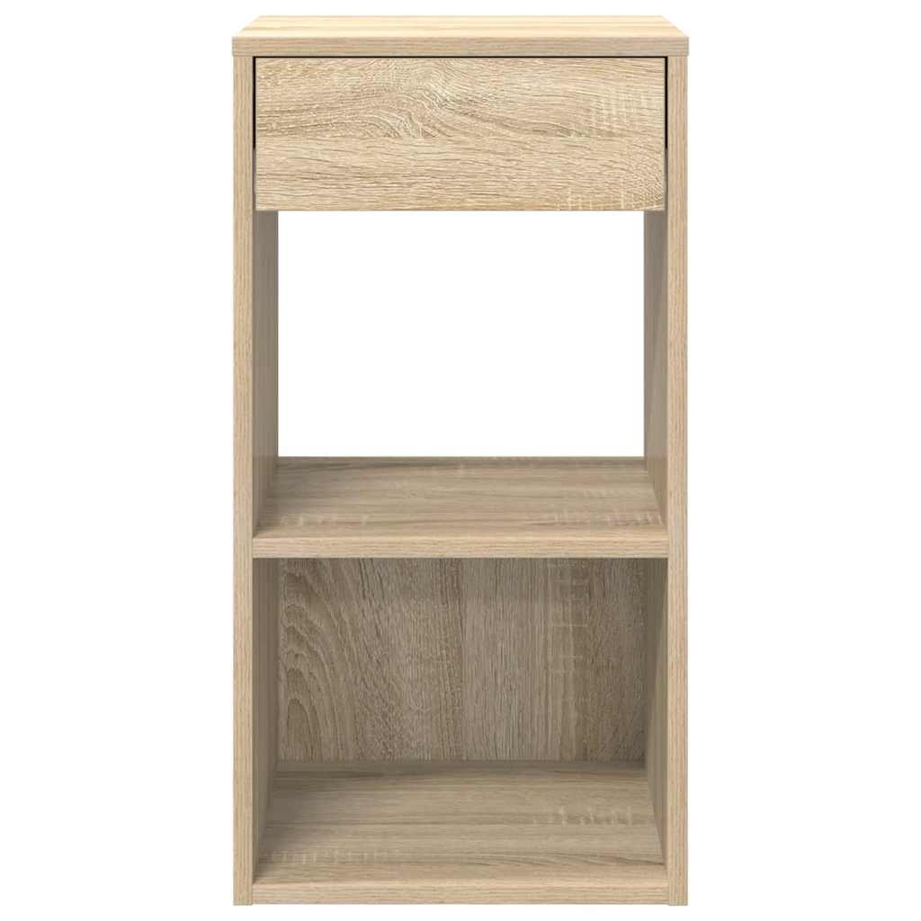 Night tables with drawer 2 Uds oak Sonoma 35x34x66.5 cm V18