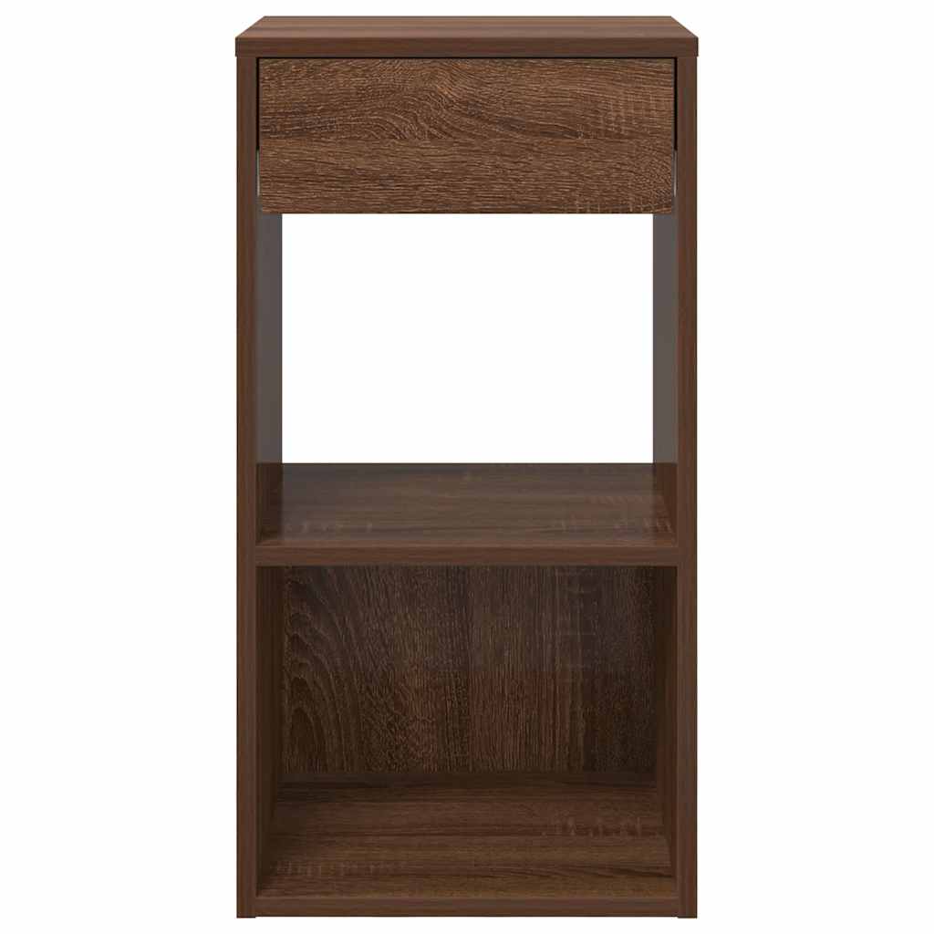 Night tables with drawer 2 UDS Oak Brown 35x34x66.5 cm V26