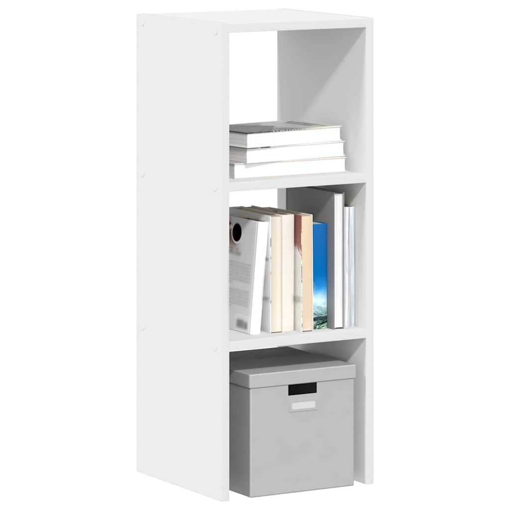 Vetonek Librería apilable madera contrachapada blanca 30x30x80 cm