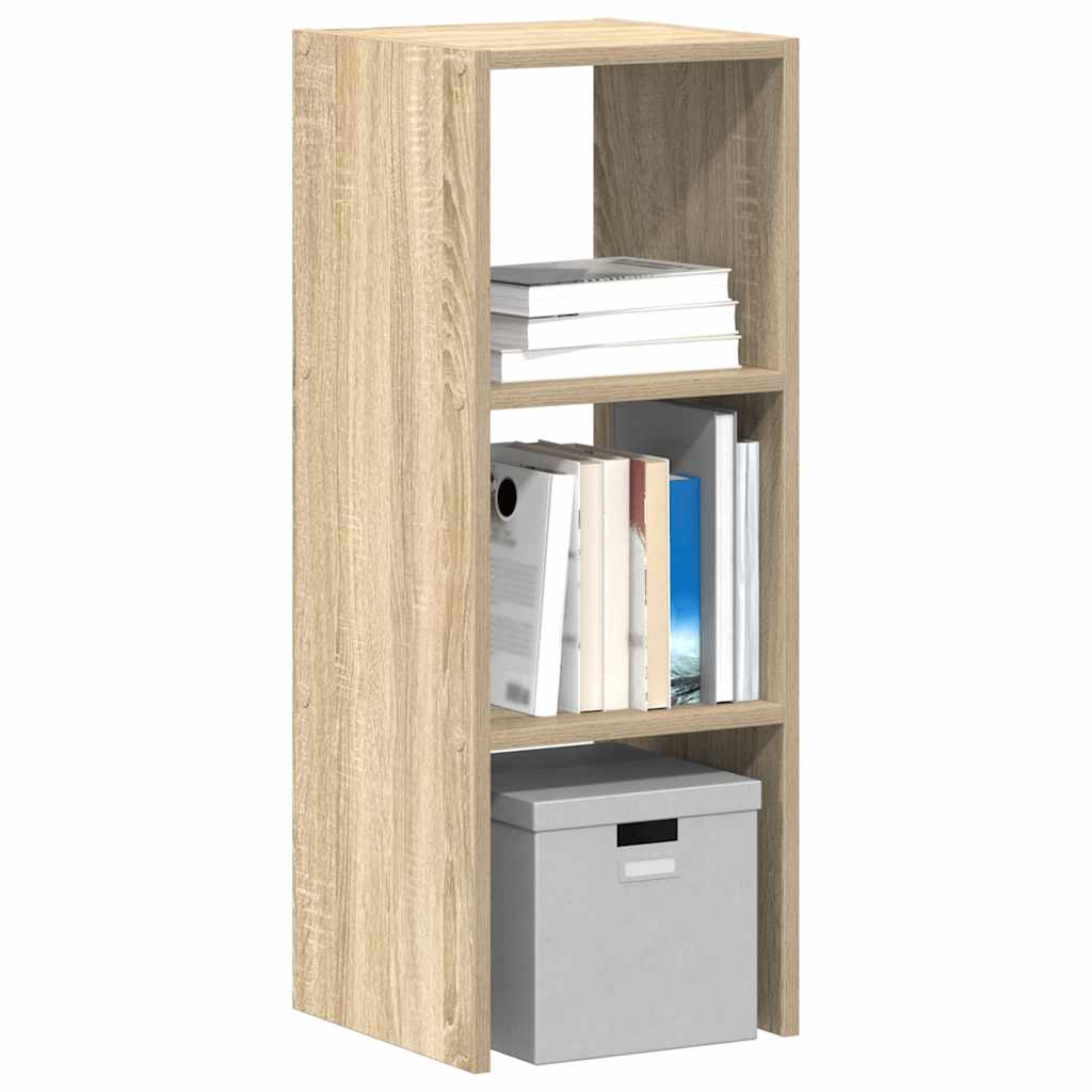 Vetonek Librería apilable madera contrachapada roble sonoma 30x30x80 cm