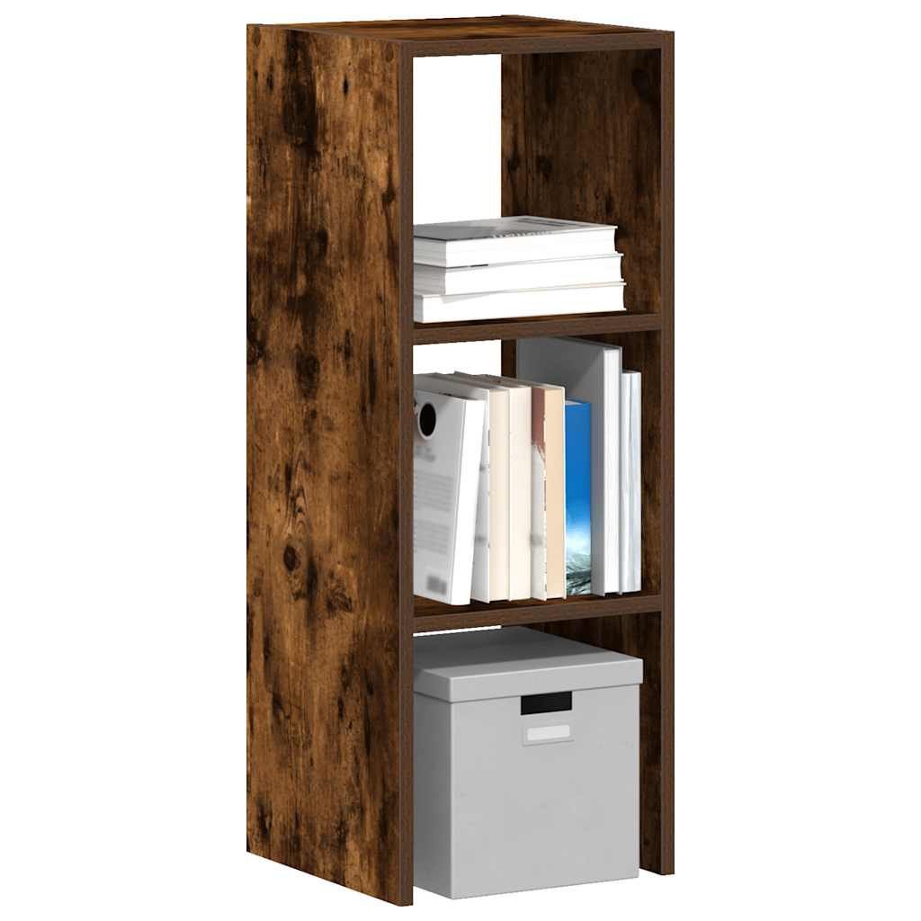 Vetonek Librería apilable madera contrachapada roble ahumado 30x30x80cm