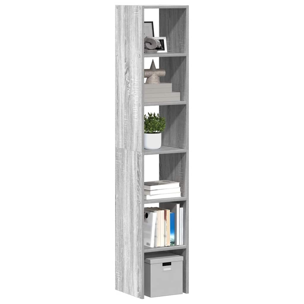 Vetonek Librerías 2 uds madera contrachapada apilable sonoma gris