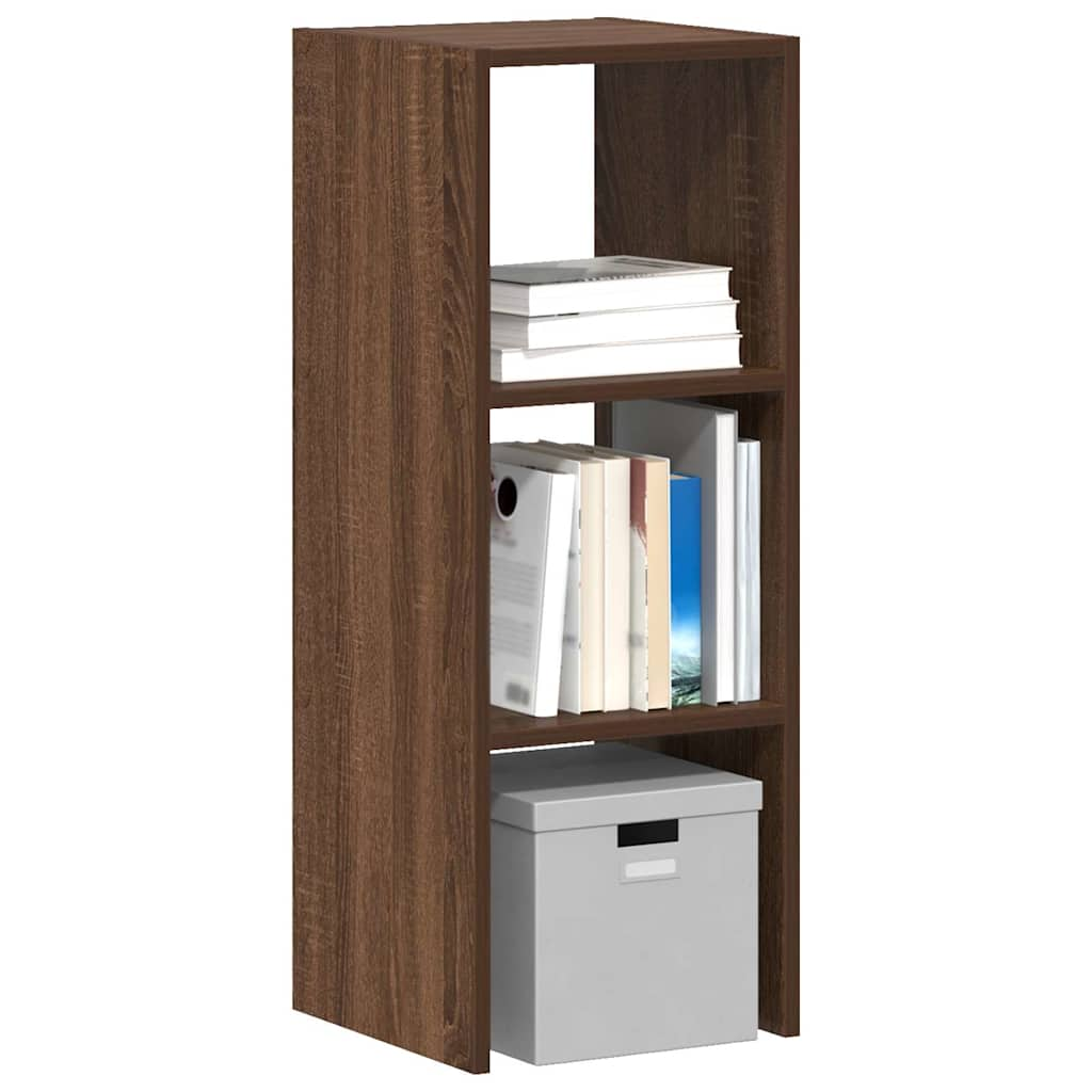 Vetonek Librería apilable madera contrachapada roble marrón 30x30x80 cm