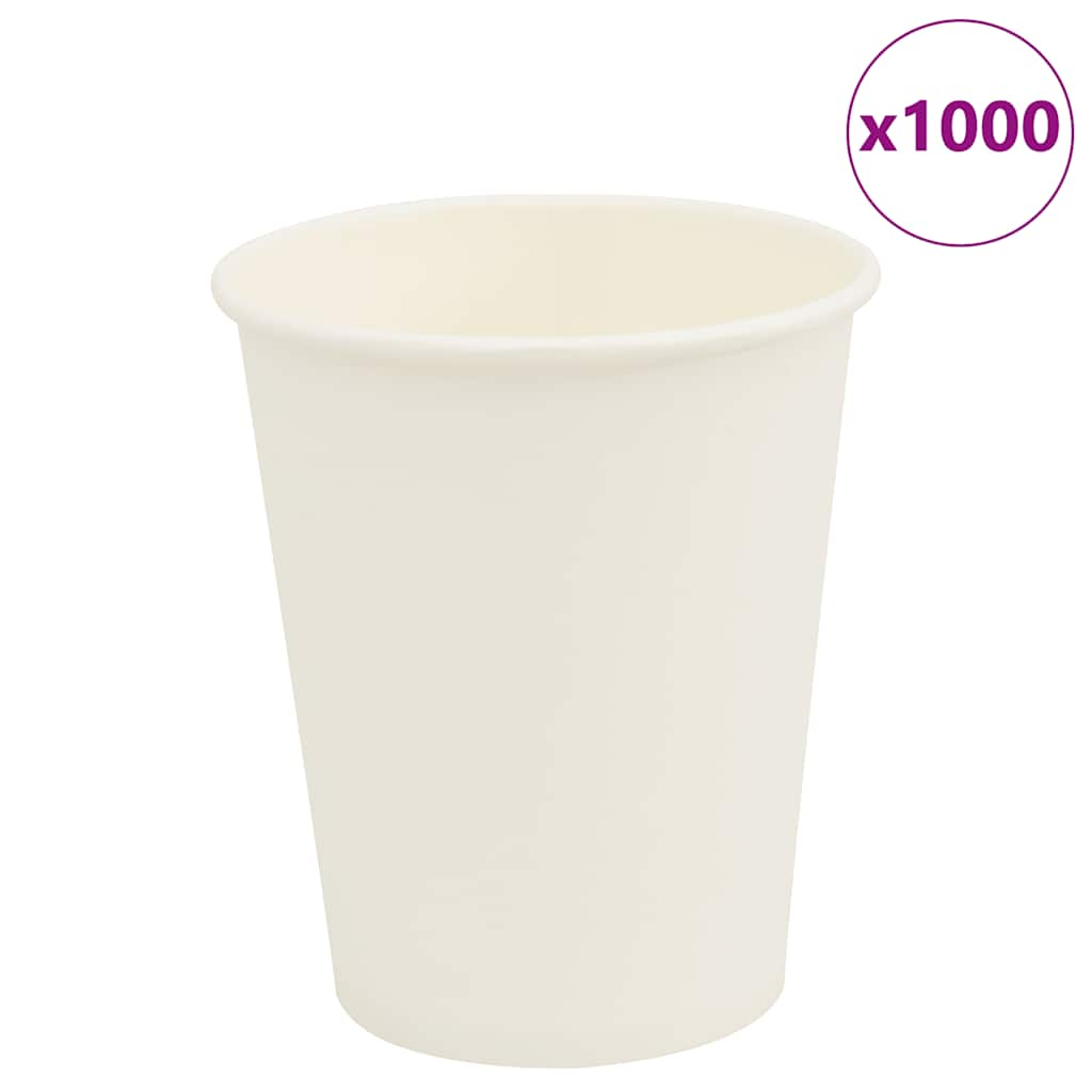 Vetonek Tazas de café de papel 1000 uds 8oz 200ml blanco