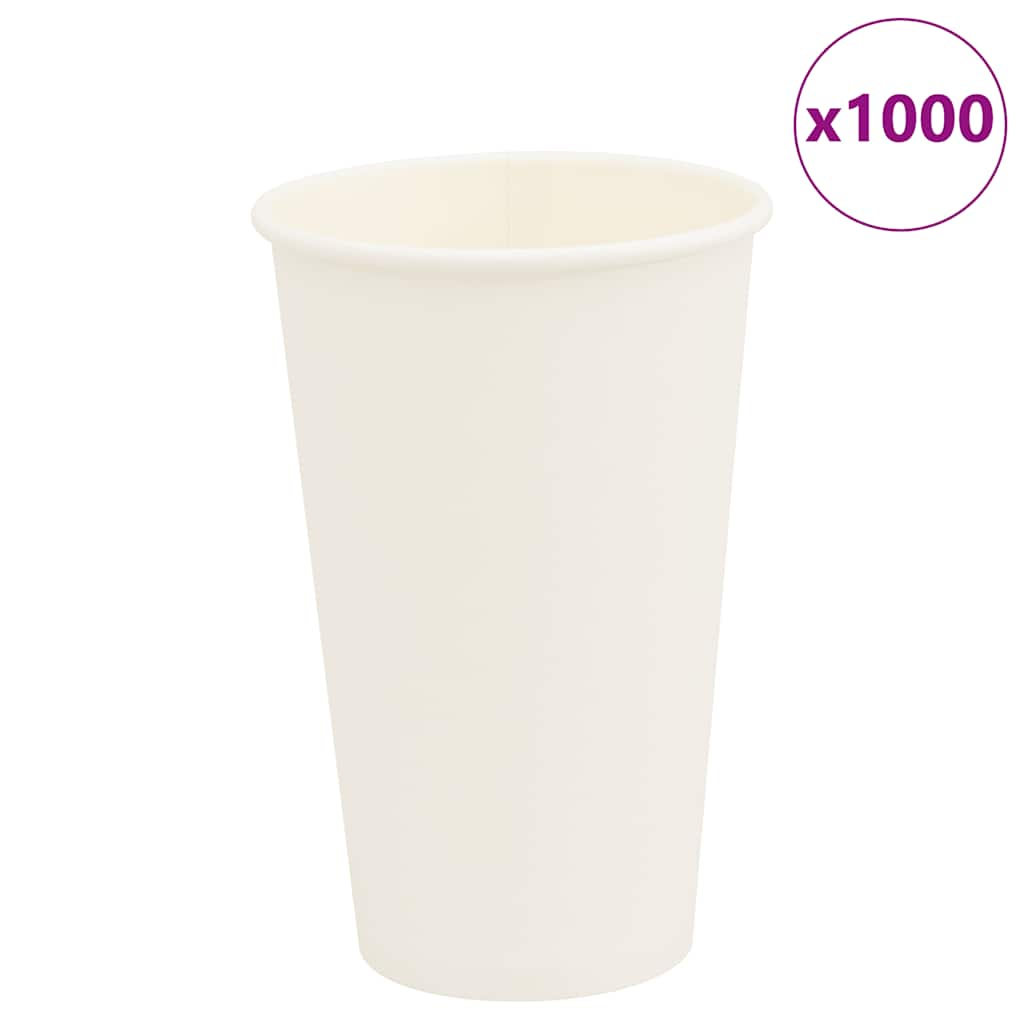 Vetonek Tazas de café de papel 1000 uds 16oz 400ml blanco