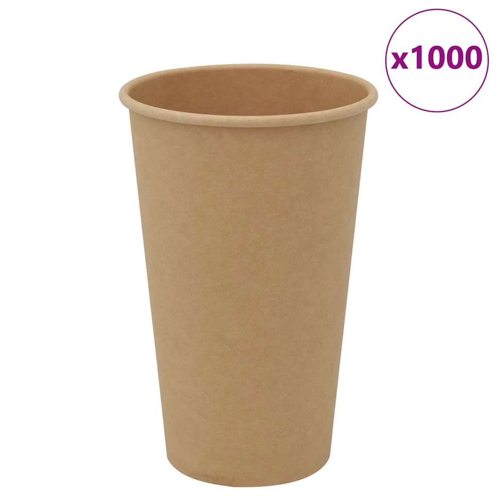 Vetonek Tazas de café de papel 1000 uds 16oz 400ml marrón