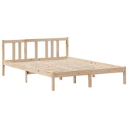 Cama con estantería sin colchón madera maciza de pino 120x200cm V1000 Vetonek