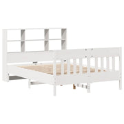 Estructura de cama sin colchón madera maciza blanca 120x190 cm V0279 Vetonek