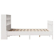 Estructura de cama sin colchón madera maciza blanca 120x190 cm V0279 Vetonek