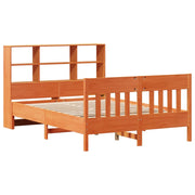 Estructura de cama sin colchón madera maciza marrón 120x190 cm v0286 - Vetonek