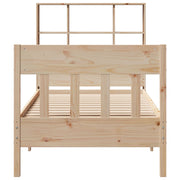 Estructura de cama sin colchón madera maciza de pino 90x190 cm V0293 Vetonek