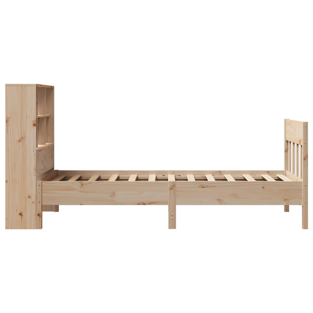 Estructura de cama sin colchón madera maciza de pino 90x190 cm V0293 Vetonek