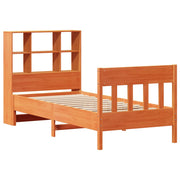 Estructura de cama sin colchón madera maciza marrón 90x190 cm v0316 - Vetonek