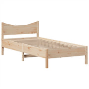 Estructura de cama sin colchón madera maciza de pino 90x200 cm v1733 - Vetonek