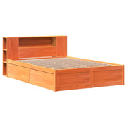 Estructura de cama sin colchón madera maciza marrón 120x190 cm - Vetonek