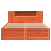 Estructura de cama sin colchón madera maciza marrón 120x190 cm - Vetonek