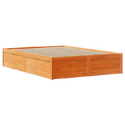 Estructura de cama sin colchón madera maciza marrón 120x190 cm - Vetonek