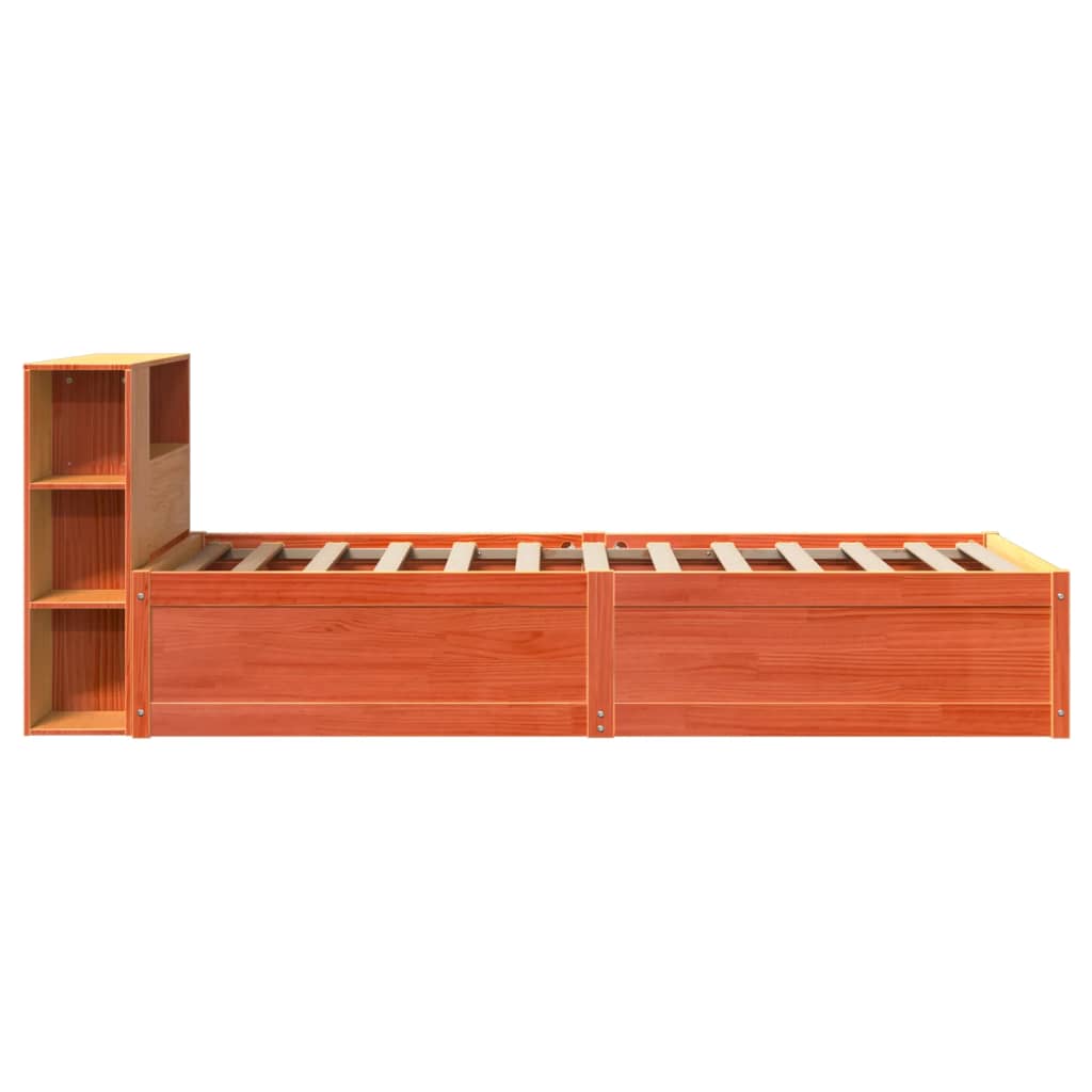 Estructura de cama sin colchón madera maciza marrón 90x190 cm - Vetonek