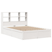 Estructura de cama sin colchón madera maciza blanca 120x190 cm V2617 Vetonek