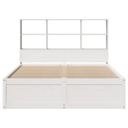 Estructura de cama sin colchón madera maciza blanca 120x190 cm V2617 Vetonek
