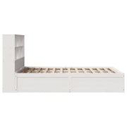 Estructura de cama sin colchón madera maciza blanca 120x190 cm V2617 Vetonek
