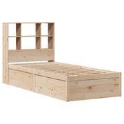 Estructura de cama sin colchón madera maciza de pino 90x190 cm V2631 Vetonek