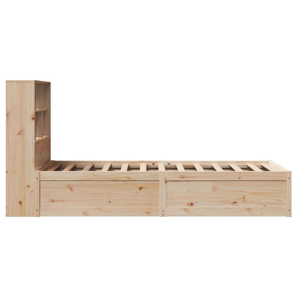 Estructura de cama sin colchón madera maciza de pino 90x190 cm V2631 Vetonek