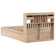 Estructura de cama sin colchón madera maciza de pino 120x190 cm V2990 Vetonek