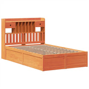 Estructura de cama sin colchón madera maciza marrón 120x190 cm v3010 - Vetonek