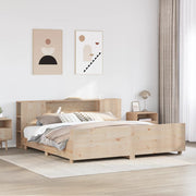 Estructura de cama sin colchón madera maciza de pino 180x200 cm V4284 Vetonek