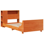 Estructura de cama sin colchón madera maciza marrón 90x190 cm v4604 - Vetonek
