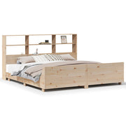 Estructura de cama sin colchón madera maciza de pino 180x200 cm V4673 Vetonek